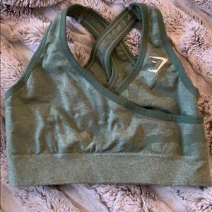Gymshark camo sport bra, size medium